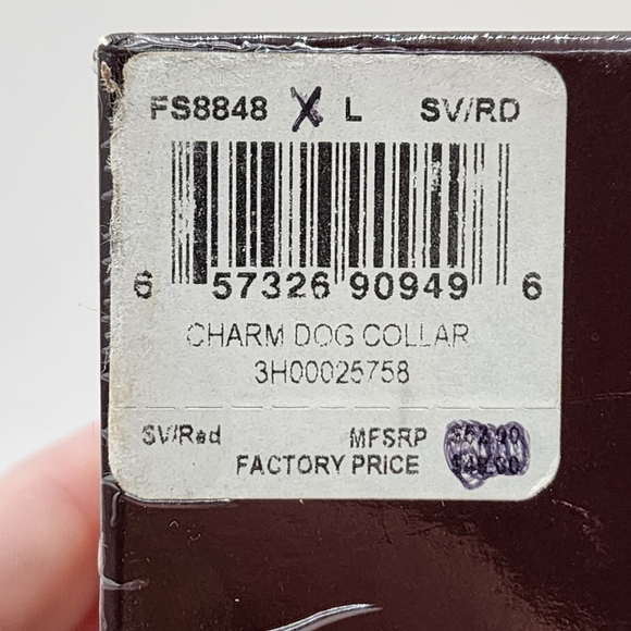 COACH XL Dog Collar Red Leather w Charm XL 22”-26”  8419 - Picture 12 of 12